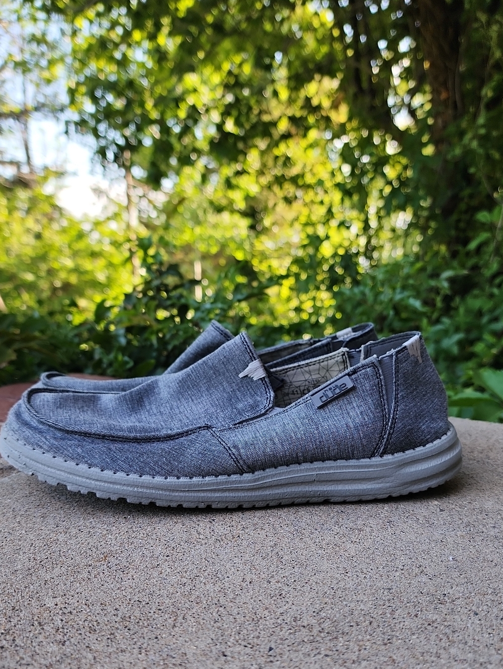 Hey Dude Men's Slip-On Loafers in Gray